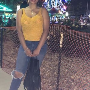 Cropped Knit Tank Top